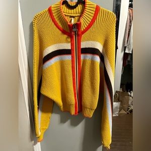 Free People yellow sweater S/P